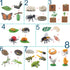 QuarenDen 33 Set, Sets 3+ Life Cycle Animal Kit, PCS, Montessori Toy, Realistic Figurine Kids Animal Match Game