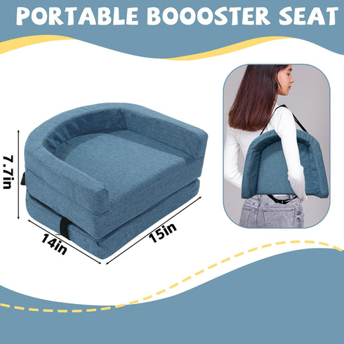 5.3inch ROYALAY Toddler Booster Seat for Dining Table, Adjustable Height Booster Seat Pad for Kids Chair, Portable