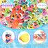 RoundFunny 150 Pcs Mini Luminous Resin Sailor Cruise Ducks Glow in The Dark Tiny Cruise Duck for Hiding with Hat