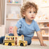 Melissa & Doug School Bus Wooden Toy Set With 7 Figures, Classic Pretend Play Toys For Kids.