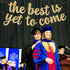 KatchOn Glitter The Best is Yet to Come Banner, 10 Feet Gold Congratulations Banner for Graduation Decorations 2025