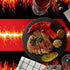 Tegeme Fire Tablecloths Firefighter Party Supplies, Flame Plastic Table Covers Rectangle Tablecloths for School Picnic