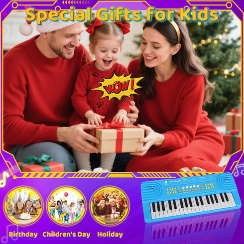 Drmukie 37 3 4 5 6 7 Upgraded Key Keyboard Piano Kids Toy for Toddlers Electric Pianos with Microphone Music Toys