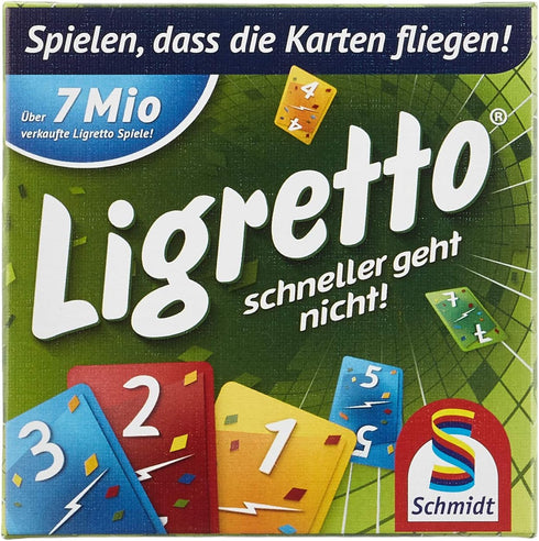 Green Ligretto Card Game - Schmidt Spiele 1201 for Ages 8 to 18