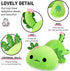 Onsoyours Cute Axolotl Plush, 13" Soft Stuffed Animal Salamander Pillow - Kawaii Plushie Toy for Kids (Axolotl Cactus)