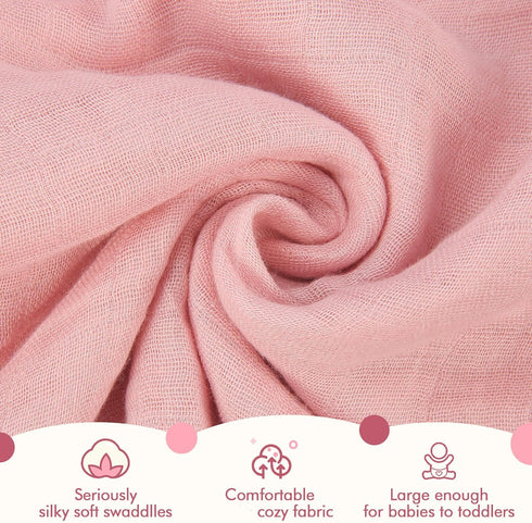 47 47 inches Baby Swaddle Blanket - Soft Cotton Swaddling Blankets Wrap for Unisex Baby, Gender Neutral Newborn Blanket