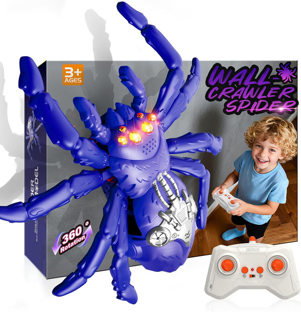 Wall Climbing Spider, Remote Control Robot Toys, Climbing Walls & Ceilings, 360Rotating