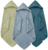 YOYOO Muslin Hooded Baby Bath Towels - 3 Pack 100% Cotton Ultra-Soft Towels