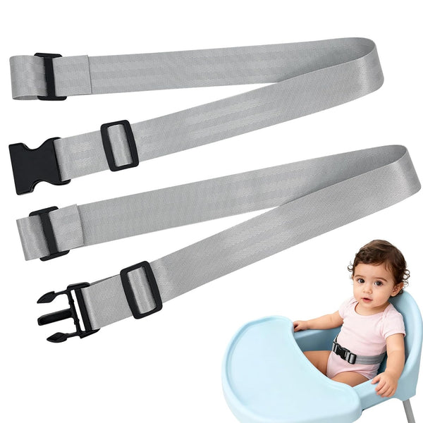 YFwudone Baby 2-Point Safety Harness Straps,high Chair Straps, Adjustable Child Security Belt for