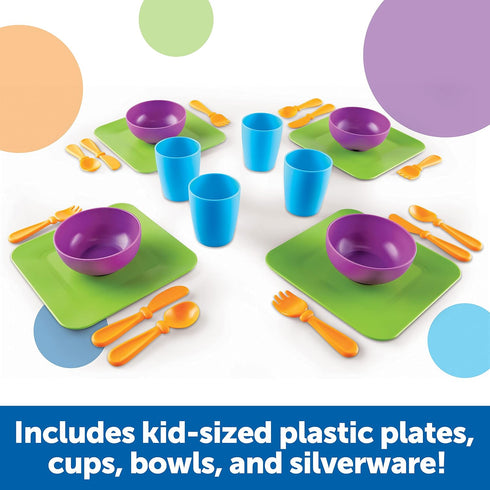 Set, 24 2 Learning Resources New Sprouts Serve It Dish Early Social Interactions, Pieces, Ages and Up