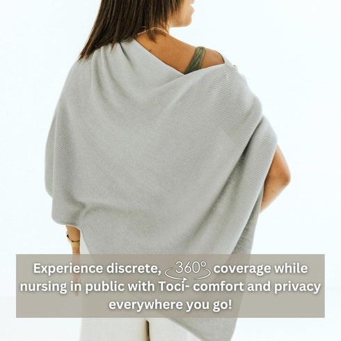 Nursing Cover for Breastfeeding | Soft & Breathable | Full Coverage | Stretchable Modal Fabric | Wide Viewing Neck