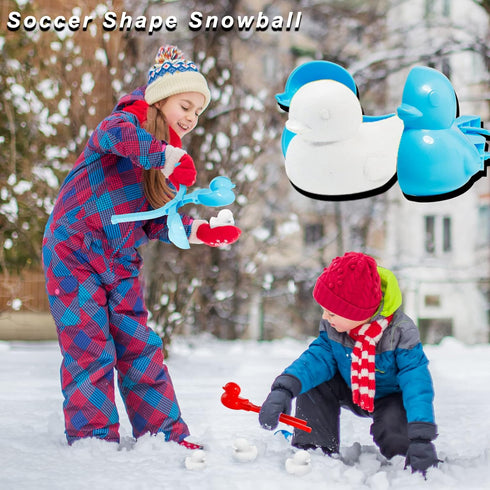 Snowball Maker Toys, Cartoon Duck Clip for Kids, Outdoor Sports Snowball Maker, Random Color (4)