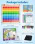 1-100 3-8 Coogam Handwriting Hundred Board, Math Manipulative Wooden Montessori Number Toys, Alphabet Writing Practice