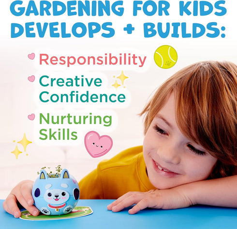 Set 6+) Creativity for Kids Plant-A-Pet: Puppy Toys for Girls - Mini Gifts for Girls, Arts and Crafts for Kids, DIY