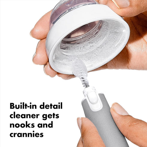 OXO Tot Gray Bottle Brush with Nipple Cleaner