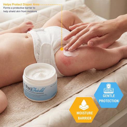 16 oz MED PRIDE Skin Protectant Diaper Rash Ointment Zinc-Oxide Diaper Rash Cream For Babies With Vitamin A, D & E
