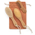 Natural Baby Brush Set - Wooden Brushes and Comb With Boho Travel