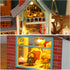 DIY Miniature Dollhouse Kit by GuDoQi, Tiny House 1:24 Scale with Music, Great Handmade Crafts Gift