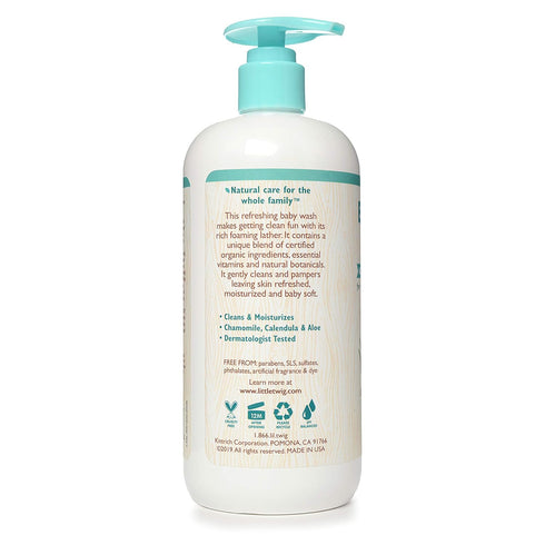 17 oz. Little Twig Baby Wash, Natural Plant Derived Formula, Fragrance Free, fl