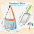 LIDAGO Set 3 3 Beach Toy Include Mesh Shovels and Beach Mesh Bags,Kids Sand Sifter Colorful Mesh Bag for Shells