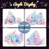 Playset Mommy 3 Tummy 12'' Hopearl LED Musical Stuffed Bunny Light up Singing Plush Toy Rabbit with Baby Bunnies in her