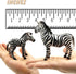 Gemini&Genius Zebras Toys for Kids - Wild Life Animal Toy Figurines African Jungle Animal Playset Gift
