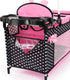 Bayer Design Dolls Multi Bed - Black, Pink, Hearts - Accessory Set for Dolls Up to 18"