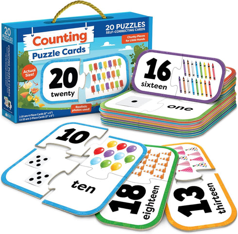Momo & Nashi Number Puzzle - Kindergarten Math Games for Toddlers Kids Ages 3-5 Educational Learning Activities