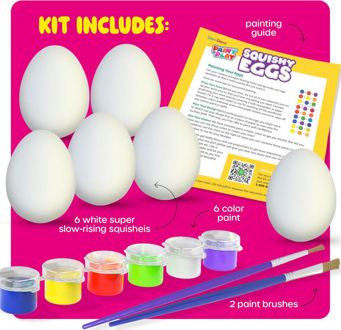 6 7 8 9 10 6 Dan&Darci Easter Egg Squishy Painting Kit - Arts & Crafts for Girls and Boys - Kids Art Activities - Craft