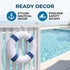 20 Inch 50cm Swimming / Pool Safety Life Preserver Throw Ring Buoy- Swim Foam Rings for Pool Wall Decoration
