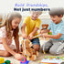 8ft 3+, Tape Measure for Kids, STEM Educational Tool with Level, Protractor and Eraser, Retractable Snail Shaped