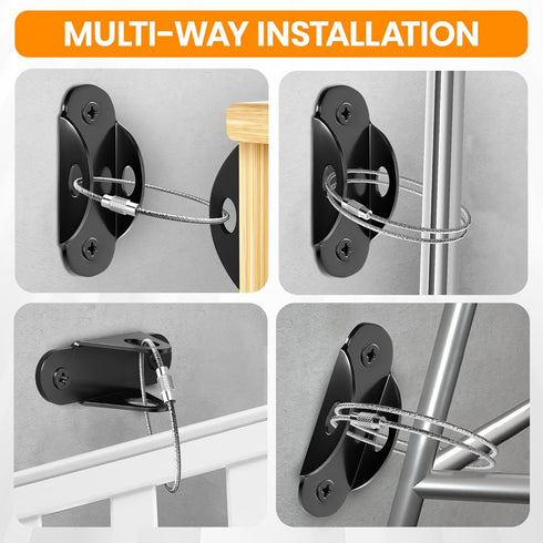 (10 Pack) 400lbs,Wall Furniture Anchors for Baby Proofing Anti Tip Furniture Anchors Securing Anchor Earthquake Straps