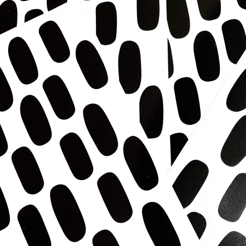 Candy Hand Drawn Lines Wall Decals, Peel and Stick for Kids, Baby Bedroom Nursery, Living Room Decor (Black)