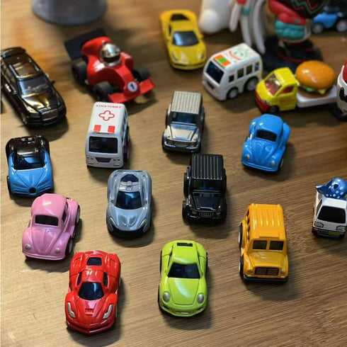 Elementoy Rollback 1:64 Playset 3 8-Pack Scale Diecast Model Car, Muscle Trailer Series Vehicle Gift for Kids Year Old