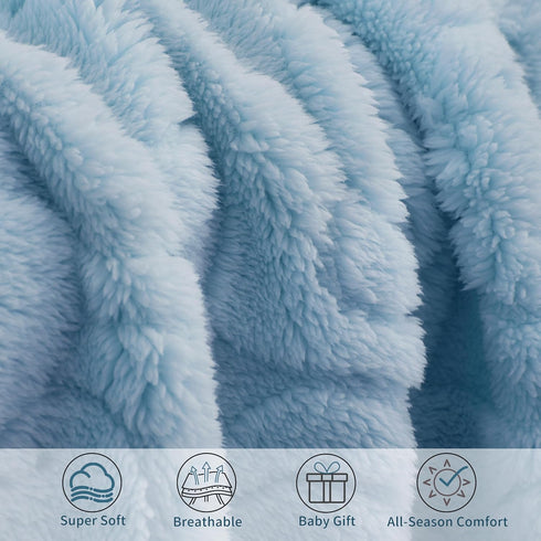 30" 40" Pro Goleem Elephant Baby Boy Blanket, Soft Fleece Baby Blankets for Boys, x Blue Crib & Stroller Blanket