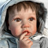 Realistic Reborn Baby Dolls Boy - 22 Inches Soft Vinyl Baby Doll Toy with Bunny Jumpsuit, Gift for Kids Age 3+