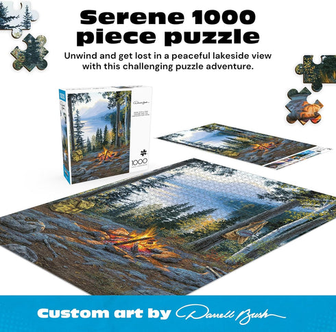 1000-Piece Buffalo Games Jigsaw Puzzle Room with a View by Darrell Bush Puzzle for Adults, Includes Poster, Made in USA