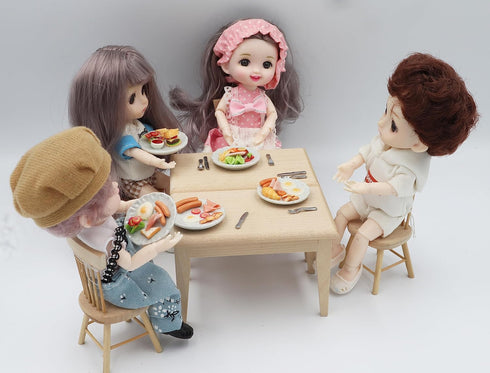 Mixed 5 Assorted Breakfast Sausage Dollhouse Miniature Food Collectibles
