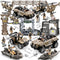 JASSKKBO 88-in-1 Army Men Toys Sets for Boys 4-7 8-12, Military Base/Truck/Helicopter/Kayak Boat/Motorcycle/Army