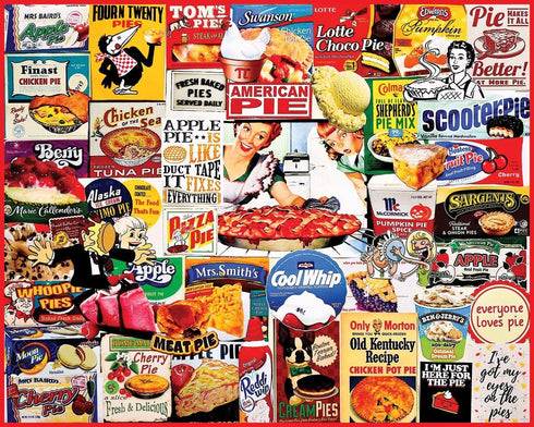 1000 Piece Jigsaw Puzzle for Adults, Children, and Grandparents - White Mountain Pies