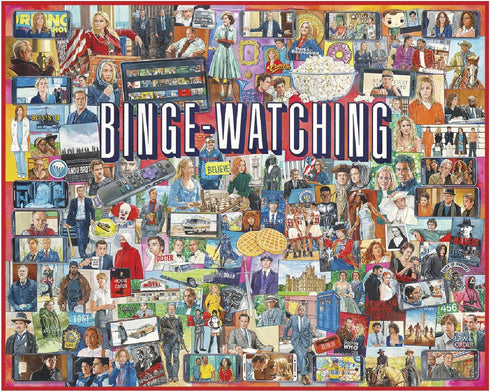 White Mountain Puzzles - Binge Watching 1000 Piece Jigsaw Puzzle for Adults, Fun Family Activity