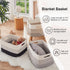 22x17x12 OIAHOMY Large Blanket Basket, Rectangle Woven Baskets, Nursery Blanket Storage Living Room, Toy Storage