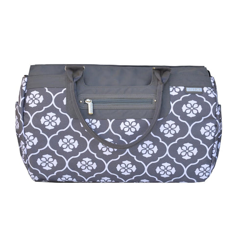 Gray Floret JJ Cole Parker Diaper Bag