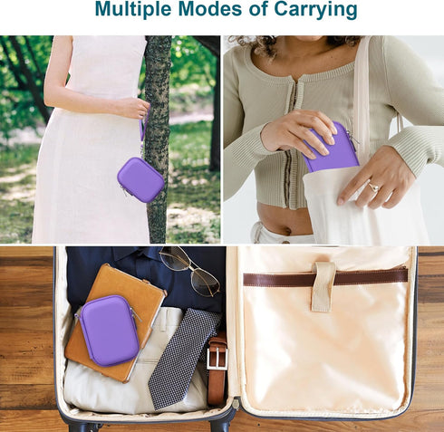Canboc Hard Carrying Case for Bitzee Interactive Toy Digital Pet with 15 Animals Inside, Storage Bag (Purple)