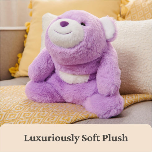1 10 GUND Original Snuffles Teddy Bear, Stuffed Animal Plush Toy for Ages and Up, Purple