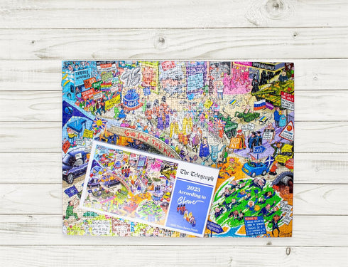 Daily Telegraph 1000 Piece Jigsaw Puzzle - British Newspaper Take On World Events 2023