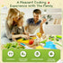 Chanking 17 Set 4+ Pieces Kids Safe Knife for Real Cooking Child-Friendly Plastic Chef Tools Montessori Kitchen Toys