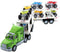 Mozlly Friction Powered ATV or Monster Truck Hauler Playset, Toy Car Carrier Truck, Perfect for Pretend Play