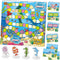 Broytain Word Ocean Phonics Board Game for Kids, Educational Learning Board Game for