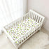 miaozhen 1 Pack 52x28 Cotton Baby Crib Sheets for Boys Girls Soft Breathable Cool Cars Rainbow and White Toddler